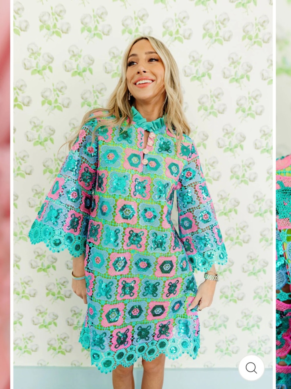 Brianna Cannon CAFTAN Dress - TURQUOISE MOSAIC